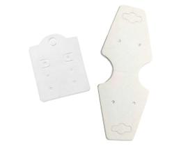 Kit 100 Tag Brinco E Pulseira + 100 Tags Para Brinco Branco