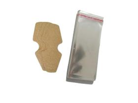 Kit 100 Tag Brinco E Pulseira Kraft + 100 Saquinhos