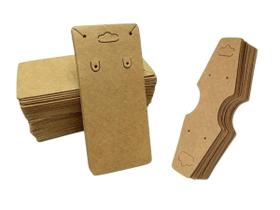 Kit 100 Tag Cartela Pulseira+100 Tags Corrente Kraft