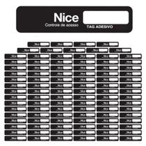 Kit 100 Tag Etiqueta Adesivo Veicular Sistema Sem Parar CR Linear HCS - Nice - Linear HCS - Nice