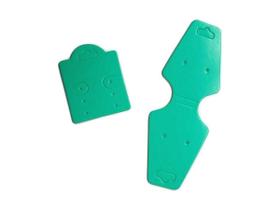 Kit 100 Tags Brinco E Pulseira+ 100 Tags Para Brinco Verde