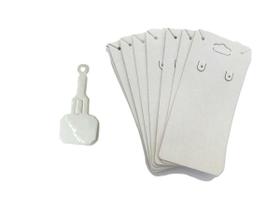 Kit 100 Tags Para Brinco E Corrente + 100 Para Anel Branco Kit 100 Tags Para Brinco E Corrente + 100 Para Anel Branco