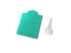 Kit 100 Tags Para Brincos Verde + 100 Tags Para Anel Branco