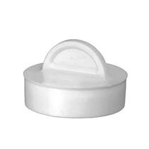 Kit 100 Tampas Plástica Para Válvula Tanque Pia Escoamento Branco
