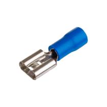 Kit 100 Terminal Conector Pré Isolado Femea 1,5-2,5mm Azul