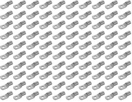 Kit 100 terminal olhal de compressão cobre 70mm - furo 8mm