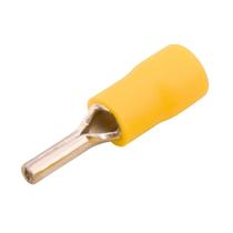Kit 100 Terminal Pino Agulha Pre Isolado 4 A 6mm Amarelo Kit 100 Terminal Pino Agulha Pre Isolado 4 A 6mm Amarelo