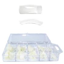 Kit 100 Tips Quadrada Para Extensao de unhas de gel