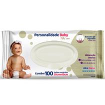 Kit 100 toalhas umedecidas personalidade baby total care 20 cm x 15 cm