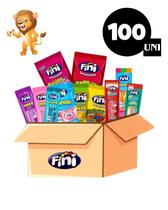 Kit 100 un Bala Fini Tubes Gelatinas Sortido 15g - Fini