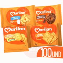 Kit 100 un Biscoitos Sortidos Marilan em Sache 11,5g Kit 100 un Biscoitos Sortidos Marilan em Sache 11,5g