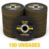 Kit 100 Un Disco De Corte Inox 4.1/2 Navalha Titanium Kit 100 Un Disco De Corte Inox 4.1/2 Navalha Titanium