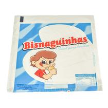 Kit 100 Un. Saco Plástico Bisnaguinha 23x35cm Fecho