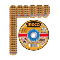 Kit 100 unid. disco para corte de metal 115 x 1.0mm - ingco