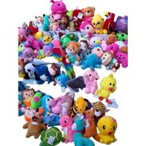 Kit 100 Unidades Bichos De Pelúcias Para Maquina Grua 20Cm Kit 100 Unidades Bichos De Pelúcias Para Maquina Grua 20Cm