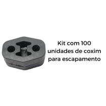 Kit 100 Unidades Borracha Coxim Escapamento Carro Polo/Fox