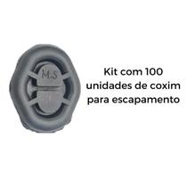 Kit 100 Unidades Borracha Coxim Sistema Escapamento para Carro