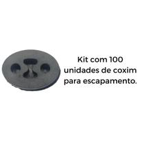 Kit 100 Unidades Borracha Escapamento Carro Palio/Siena/Strada
