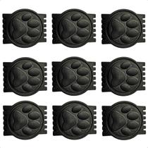 Kit 100 Unidades Borracha Pata 25mm Para Acabamento Coleiras
