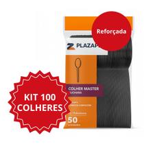 Kit 100 unidades colher refeicao master festa Kit 100 unidades colher refeicao master festa