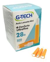 Kit 100 Unidades De Lancetas Para Medição Glicose G-TECH