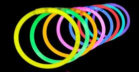 Kit 100 unidades de pulseiras neon
