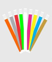 Kit 100 Unidades Pulseira Identificação Festa Balada EnvioJá - Tema Festas