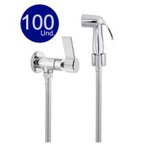 Kit 100 Unidades Torneira Lavatório Banheiro Quadrada Bica Móvel Metal 1/4v. Gourmet - Um Novo Conceito.