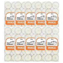 Kit 100 Velas Flutuantes Branca Decoração Romântica Kit 100 Velas Flutuantes Branca Decoração Romântica