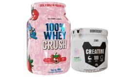 Kit 100% Whey Crush 900g + Creatina 300g 100% Pura Under Kit 100% Whey Crush 900g + Creatina 300g 100% Pura Under