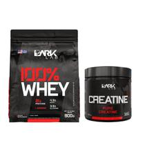 Kit 100% Whey Protein 900g + Creatina Pura 300g Dark Lab