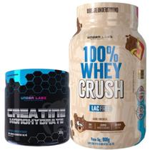 Kit 100% Whey Protein Zero Lactose Creatina 300G Pura Under - Under Labz