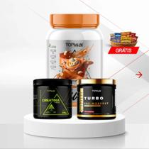 Kit 100% whey + turbo + creatina