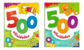 Kit 1000 Atividades - É Divertido Aprender - 2 Livros De 500 Atividades cada - Todo Livro