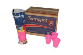 Kit 1000 Copos Descartavel Plástico Rosa Pink 200Ml Termopot