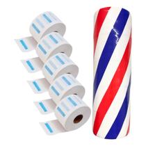 Kit 1000 Golas Higiênicas Descartável 10 Rolos Barbearia Neck Paper Descartáveis Cabeleireiro