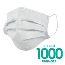 Kit 1000 Máscaras Descartáveis Adulto Tripla Camada Cor Branco