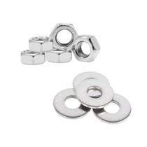 Kit 1000 Porcas e Arruelas Aço Galvanizado M8