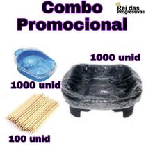 Kit 1000 Protetores Pedicure + 1000 Prot. Manic + 100 Palito