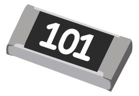 Kit 1000 Resistor SMD 1206 100 Ohms 1,4W 5 para Placas Eletrônicas Kit 1000 Resistor SMD 1206 100 Ohms 1,4W 5 para Placas Eletrônicas