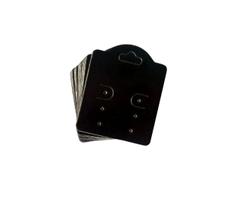 Kit 1000 Tags Para Brinco 6 Furos Preto Kit 1000 Tags Para Brinco 6 Furos Preto