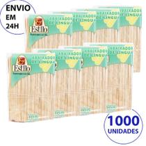 Kit 1000 unidades Espátula palito depilação madeira para cera - Estilo - Estilo AH