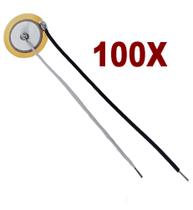 Kit 100pç Piezo Cápsula Pastilha 20mm 2cm Transdutor piezoelétrica