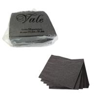 Kit 100un Guardanapos De Papel Preto macios 19x21cm festa