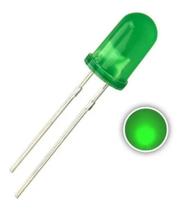 Kit 100x led difuso verde - 5mm