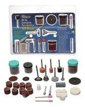 Kit 105 Acessórios Dremel Micro Retifica Lixas Disco Escovas