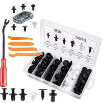 Kit 105 Presilha Grampo Fixador Plastico Universal De Carro