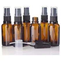 Kit 10Frascos de vidro Cor Âmbar 30ml Gatilho Spray Aromatizante e Perfume óleos essências Kit 10Frascos de vidro Cor Âmbar 30ml Gatilho Spray Aromatizante e Perfume óleos essências
