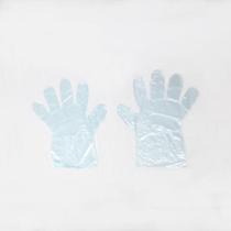 Kit 10Luva Cano Curto Azul Descartável Emb. 100 unidades