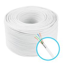 Kit 10mt cabo lan rede cftv 24 awg 4 par blindado br conect